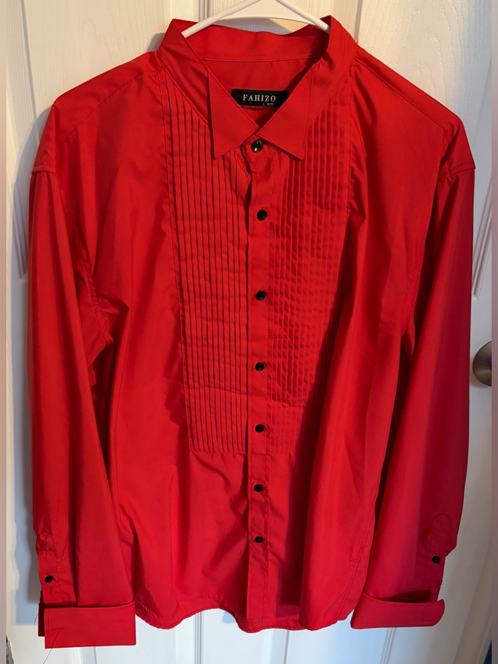 Tuxedo Shirt Button Up Fahizo, Men’s Size Large 16/16 1/2